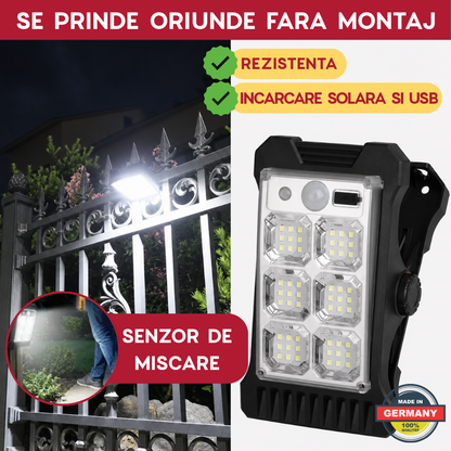LAMPA SOLARA SMART CU PRINDERE CLIP-ON