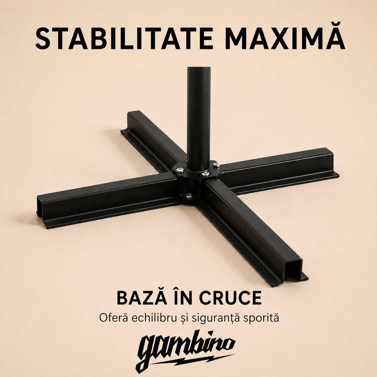 Umbrela terasa aluminiu 300 cm, reglabila, rotire 360°, manivela, bej