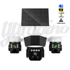 Camera de Supraveghere GAMBINO 3in1 cu Panou solar, 3Lentile, Conexiune SIM 4G, 15MP, Senzor miscare, Night Vision Color