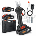Foarfeca Electrica pentru Vie, Arbusti si Pomi, cu 2 acumulatori 48V, Accesorii, Valiza pentru transport si Manusi cadou