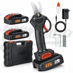 Foarfeca Electrica pentru Vie, Arbusti si Pomi, cu 2 acumulatori 48V, Accesorii, Valiza pentru transport si Manusi cadou